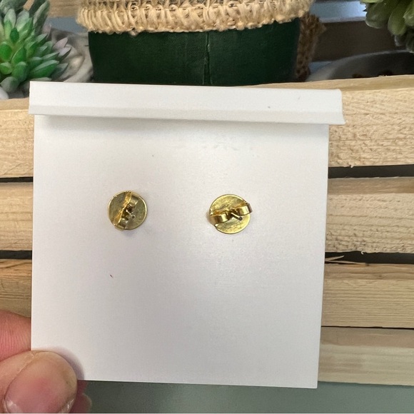 Tory Burch Roxanne Gold/Clear Tassel Earrings - Picture 3 of 3